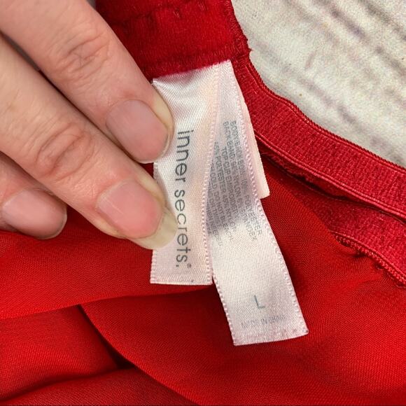 Inner Secrets red black negligee sheer - Picture 8 of 8